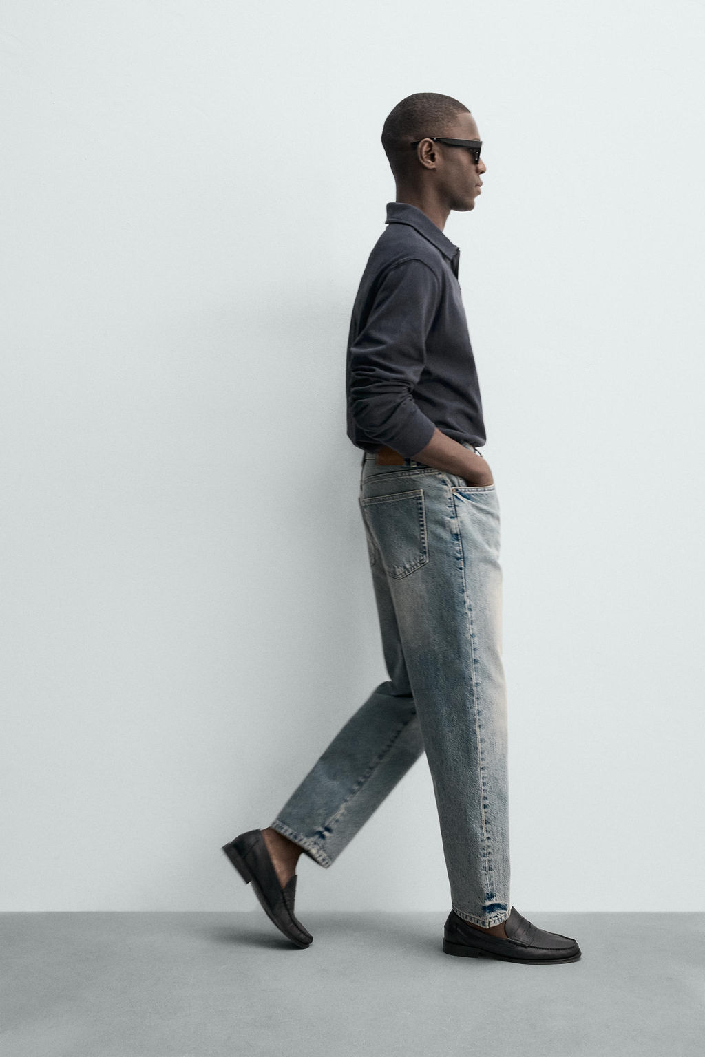 JEANS STRAIGHT ANKLE FIT / Azul medio - Zara фото 6