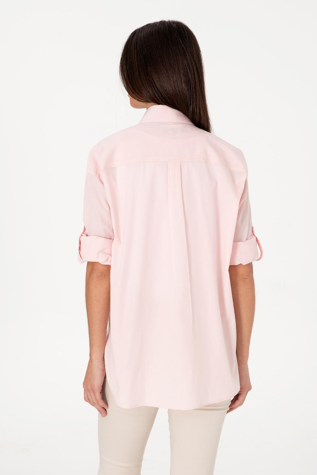 Kad_n A__k Pembe Uzun Kollu G_mlek Sepette S_rpriz _ndirim - U.s. polo assn фото 5