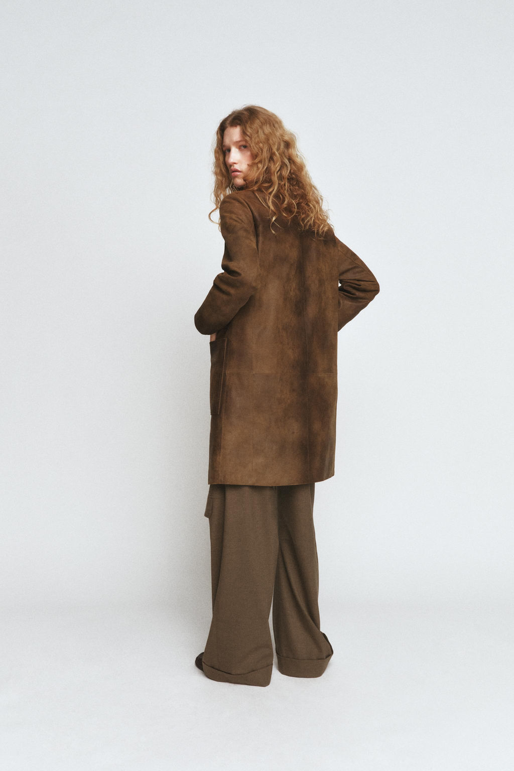 100% LEATHER COAT ZW COLLECTION LIMITED EDITION - Zara фото 4