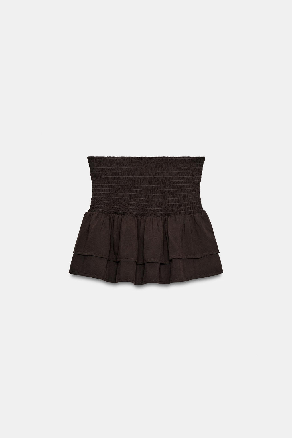 SHORTS NIDO DE ABEJA VOLANTES / Marr?n - Zara фото 7