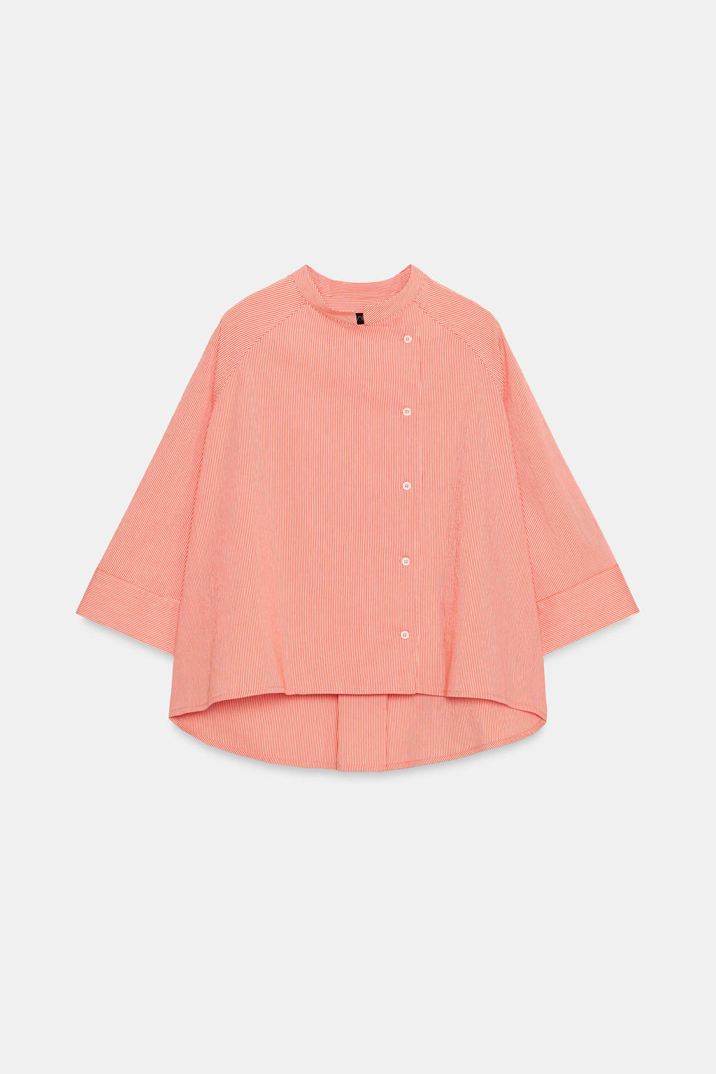 CAMISA ASIM?TRICA RAYAS ZW COLLECTION / Mandarina - Zara фото 6