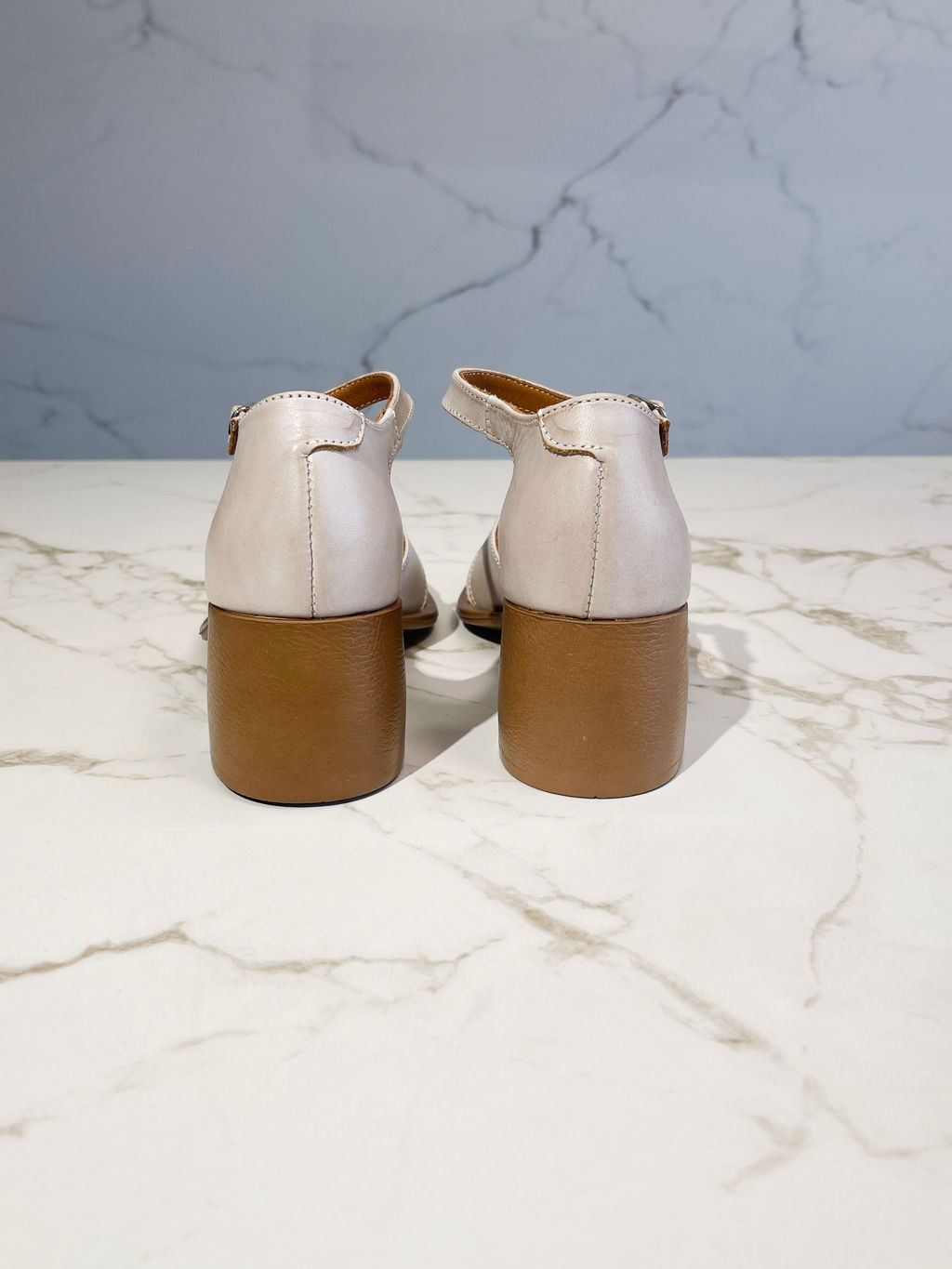 Босоножки 5032.23663be.Вакса пудра+коричневый