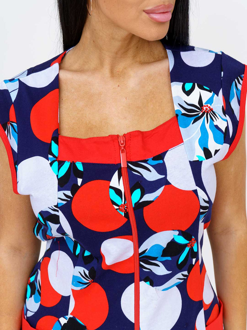 Халат женский, цвет синий