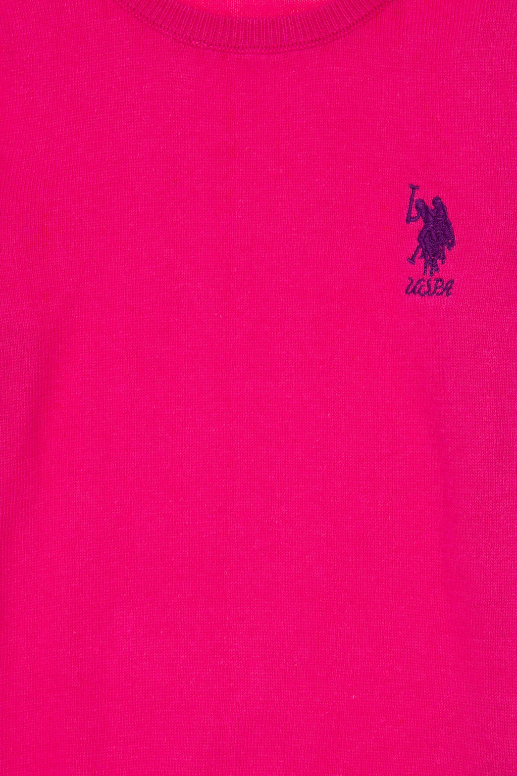 Базовый свитер фиолетового цвета для девочки Неожиданная скидка в корзине - U.s. polo assn фото 3