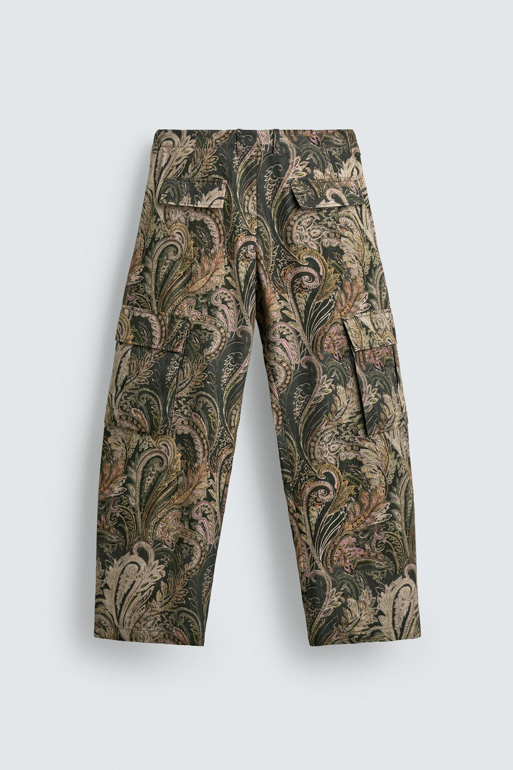 LIMITED EDITION PAISLEY BARREL FIT CARGO TROUSERS - Zara фото 16