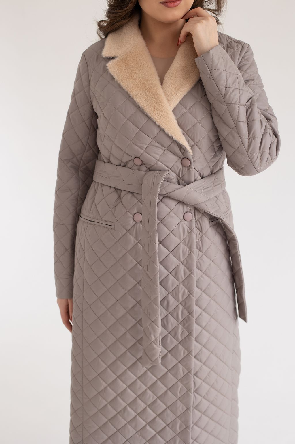 Куртка женская демисезонная 23985 (латте) - Kankan фото 9