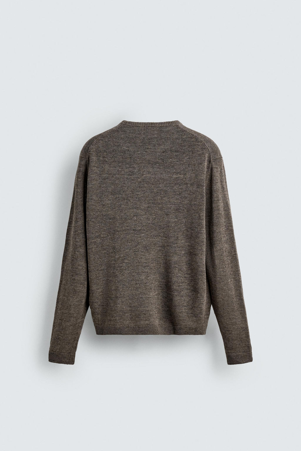 JERSEY REGULAR FIT 100% LINO / Marr?n / Topo - Zara фото 8