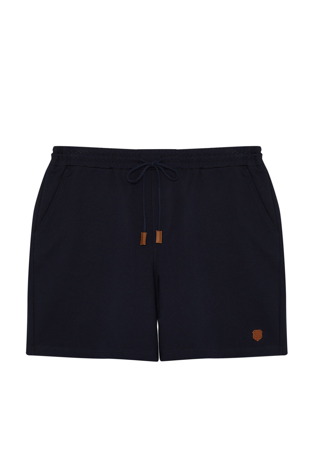 TRENDYOL MAN Buyuk Beden Lacivert Regular/Normal Kesim PU Etiket Aplikeli Sort TMNSS24AP00002 - Trendyolmilla фото 7