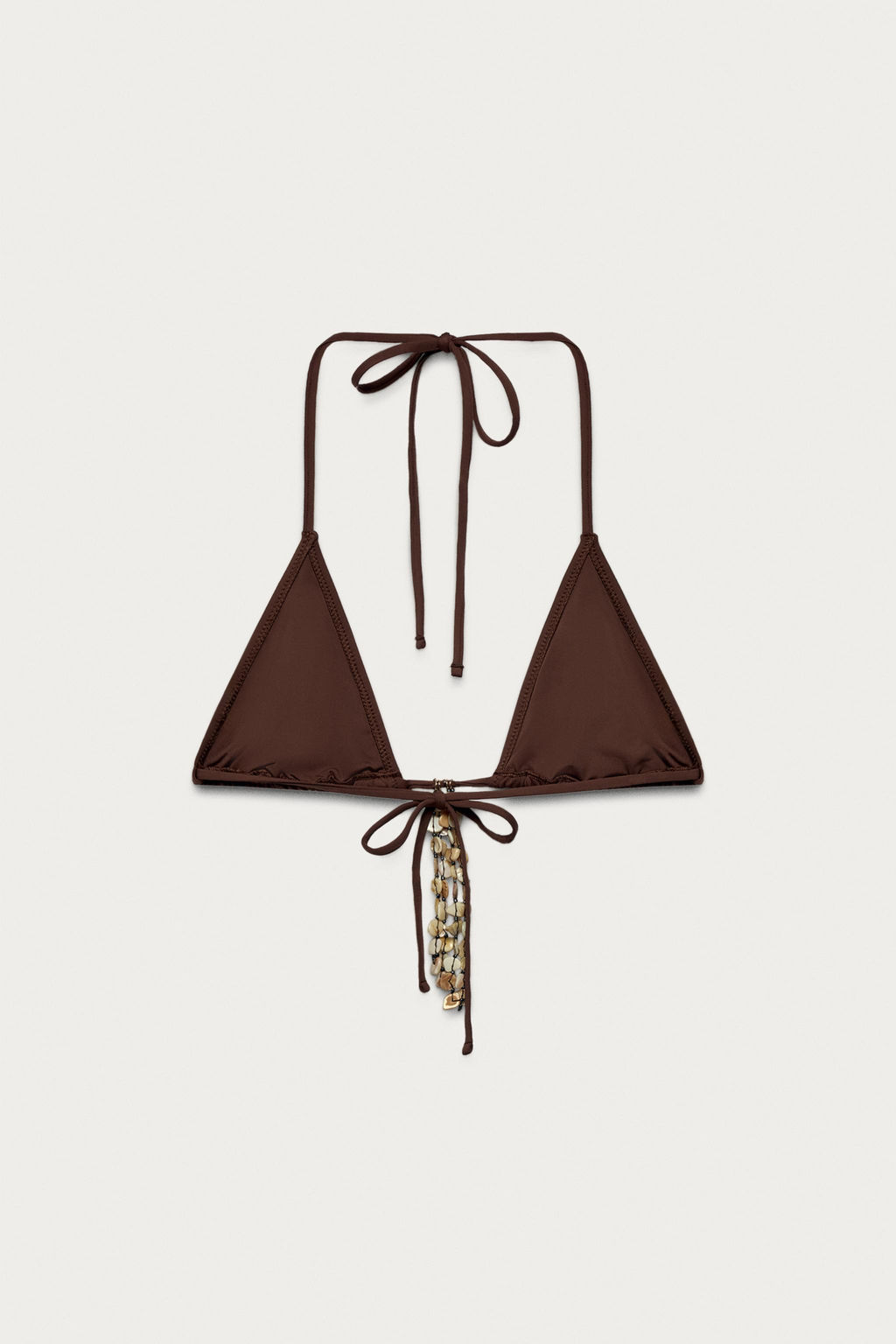 TOP BIKINI TRIANGULAR CONCHAS MARISA BERENSON X ZARA / Marr?n  фото 2