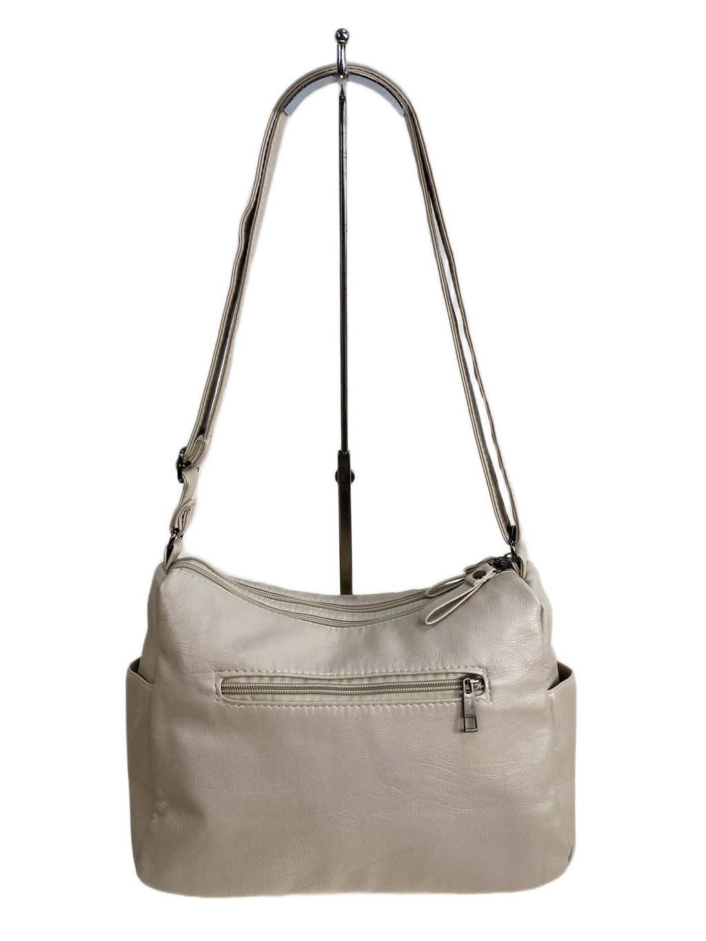 Женская сумка из искусственной кожи, цвет молочный - Greta фото 2