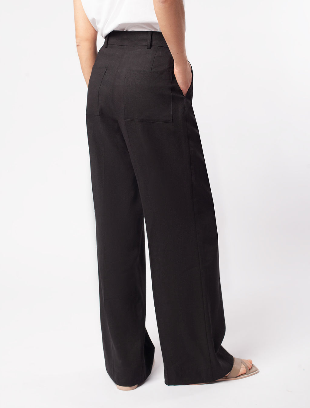 VILATTE / Брюки палаццо изо льна  фото 3