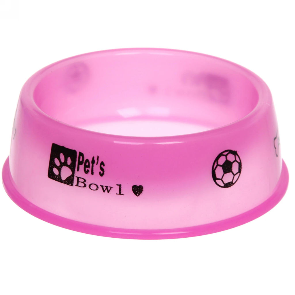 Цена за 6 шт. Миска пластиковая "Мр. Декстер", цвет розовый, 15*5см /300мл