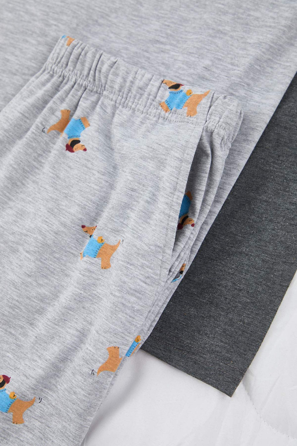 Cok Renkli Pamuklu Regular Kesim Kopek Bask?l? Reglan Kol Uzun Orme Pijama Tak?m? TMNAW26PT00047 - Trendyolmilla фото 2