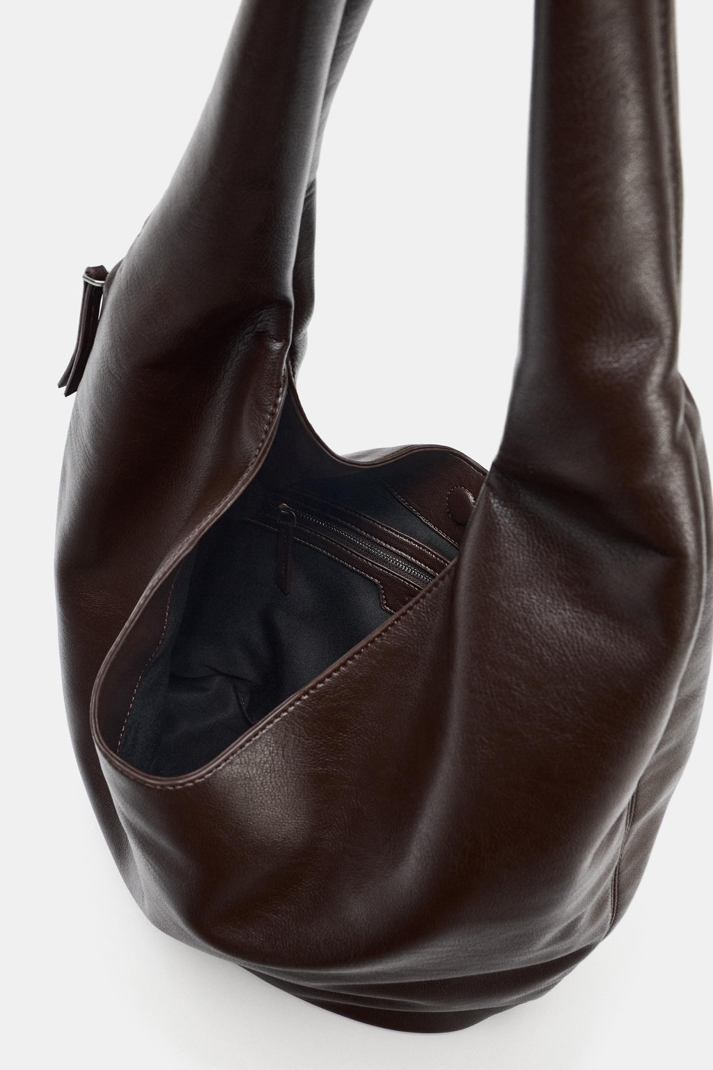 MAXI BUCKET BAG WITH SIDE ZIP - Zara фото 6
