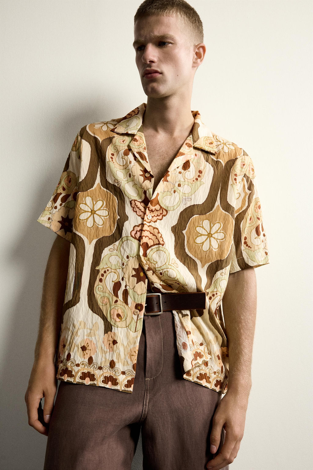 CAMISA FLUIDA ESTAMPADO ABSTRACTO / Multicolor - Zara фото 5