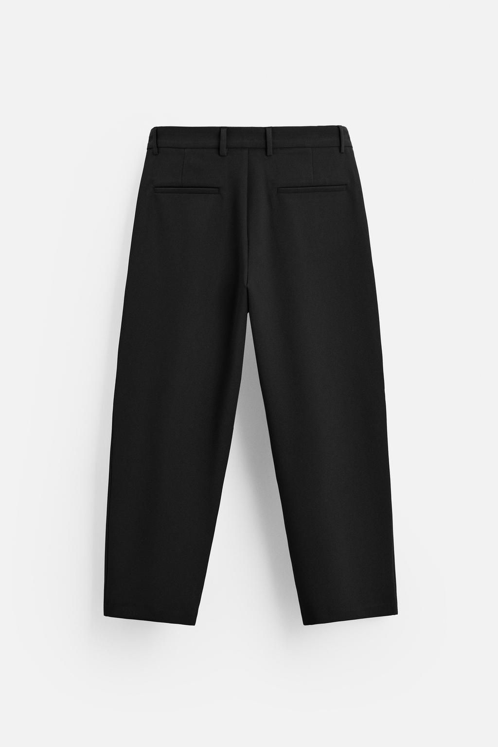 RELAXED FIT PLEATED TROUSERS - Zara фото 6