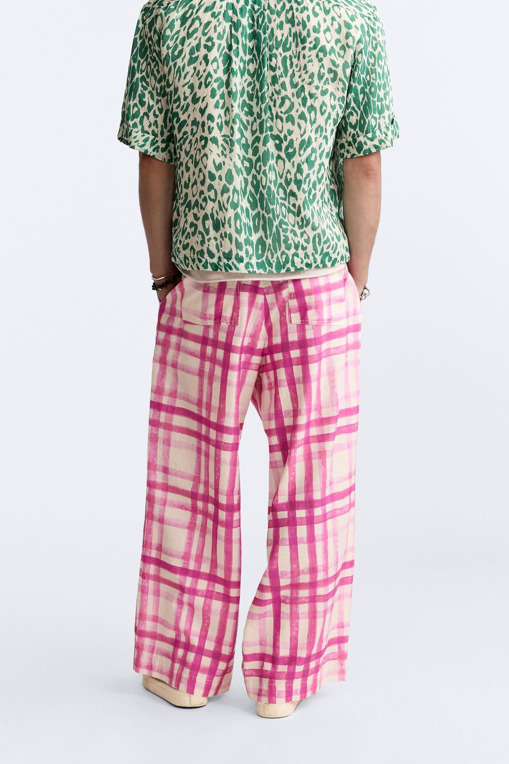 CHECK PRINT TROUSERS - LIMITED EDITION - Zara фото 3