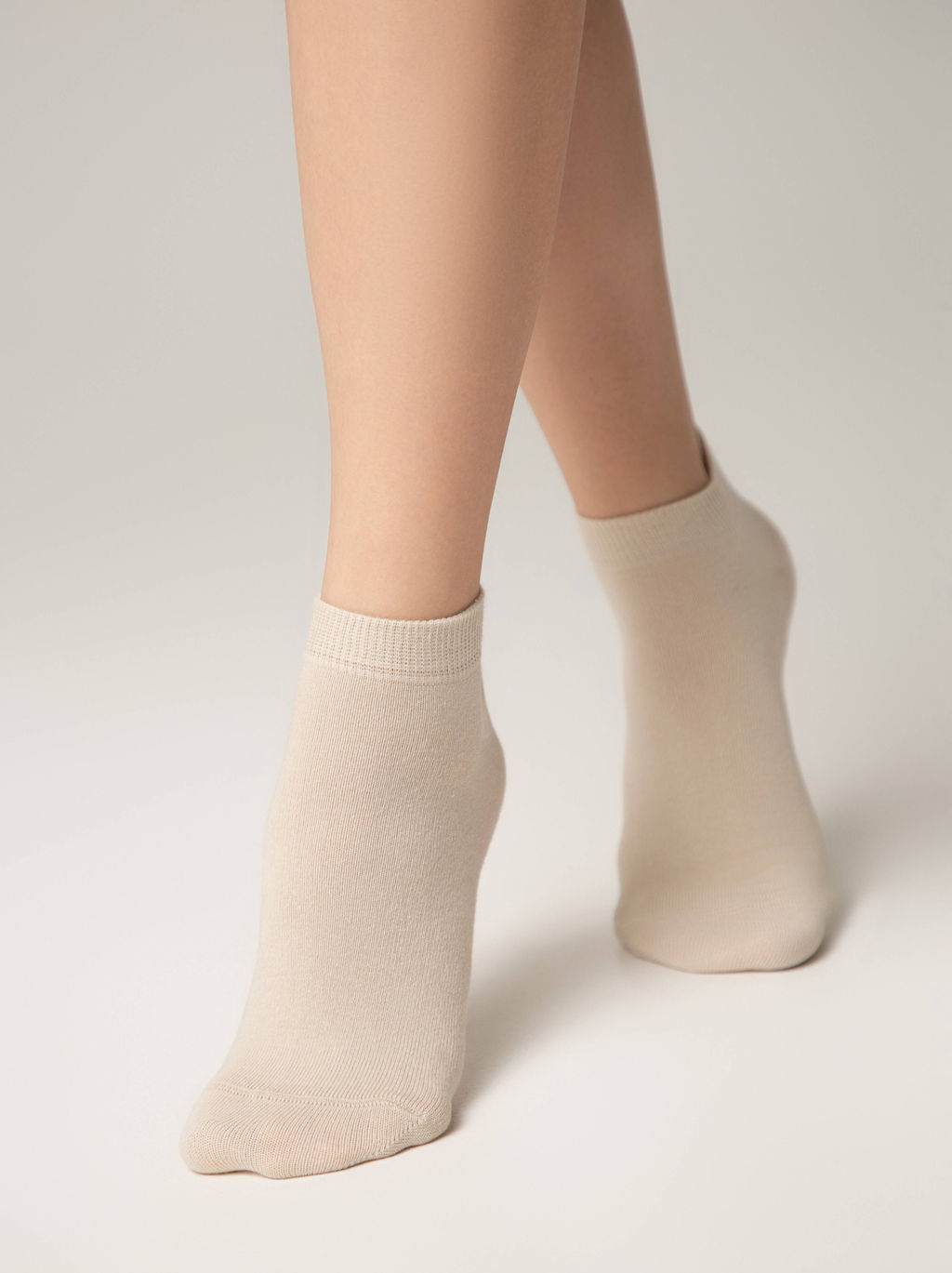 Цена за 2 пары .CONTE 3DSOCKS Носки женские (короткие) бежевый - Conte elegant фото 2