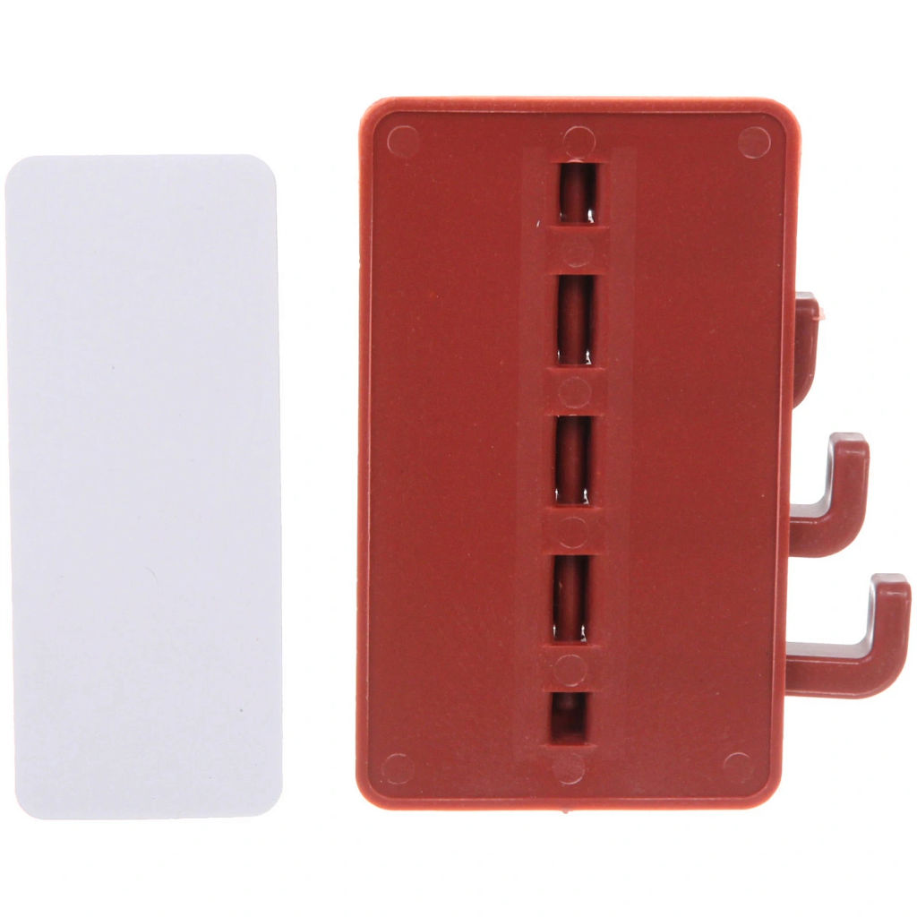 Цена за 10 шт. Крючок настенный многофункциональный на липкой основе "ИДЕЯДОМА", цвет марсала, нагрузка 3кг/9*5,5см (пакет с подвесом)