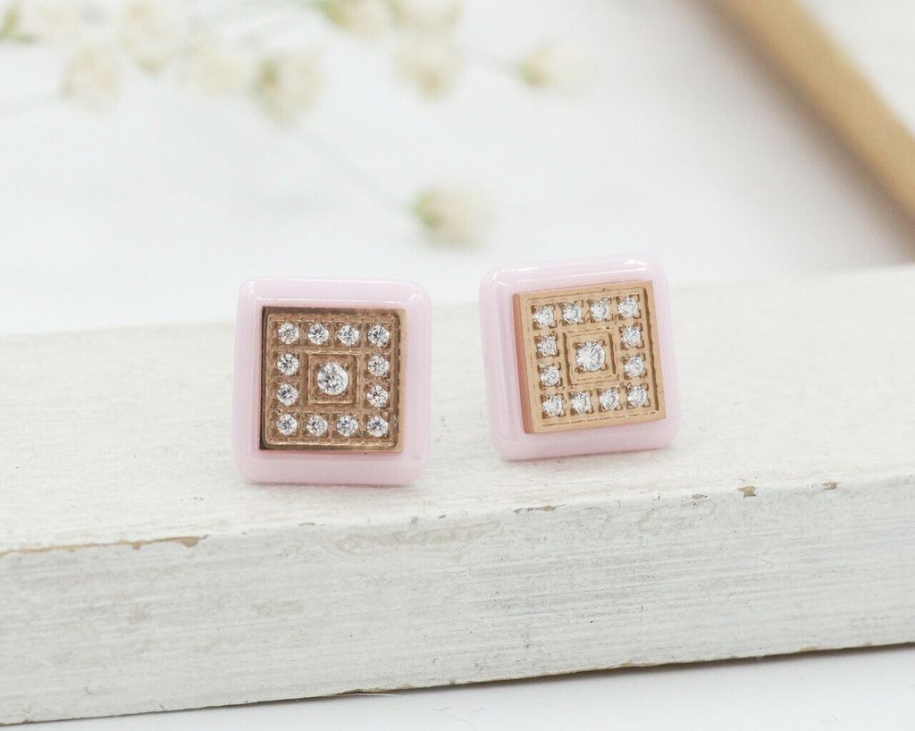 Серьги с керамикой