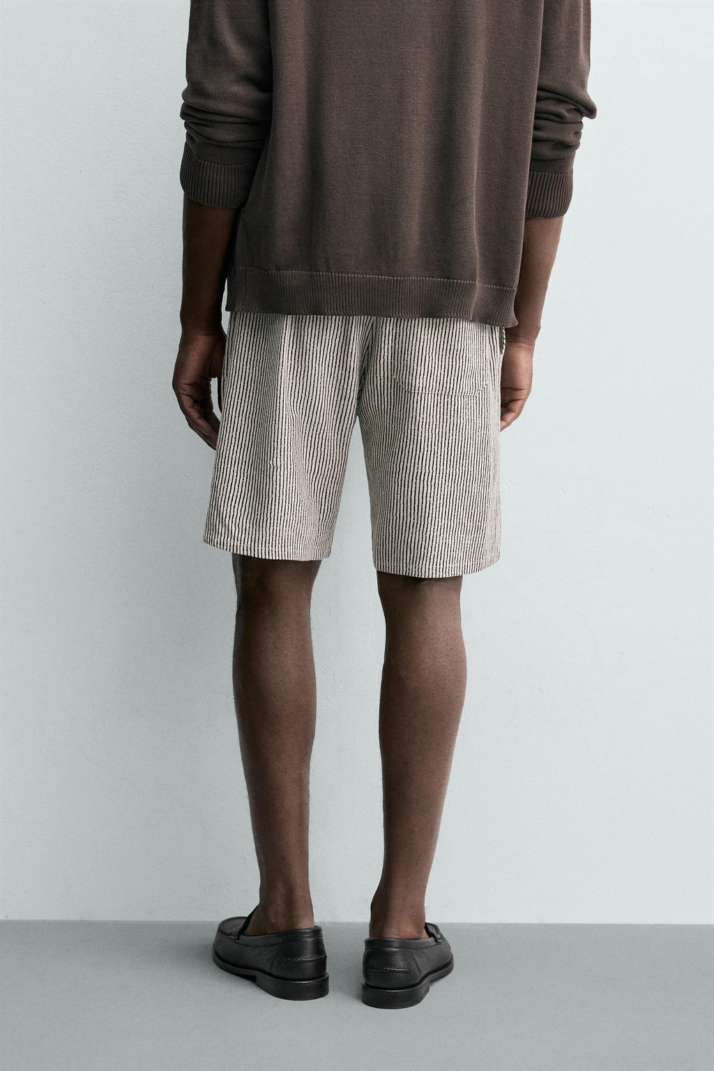 BERMUDA RELAXED FIT VISCOSA - LINO / rayas - Zara фото 3