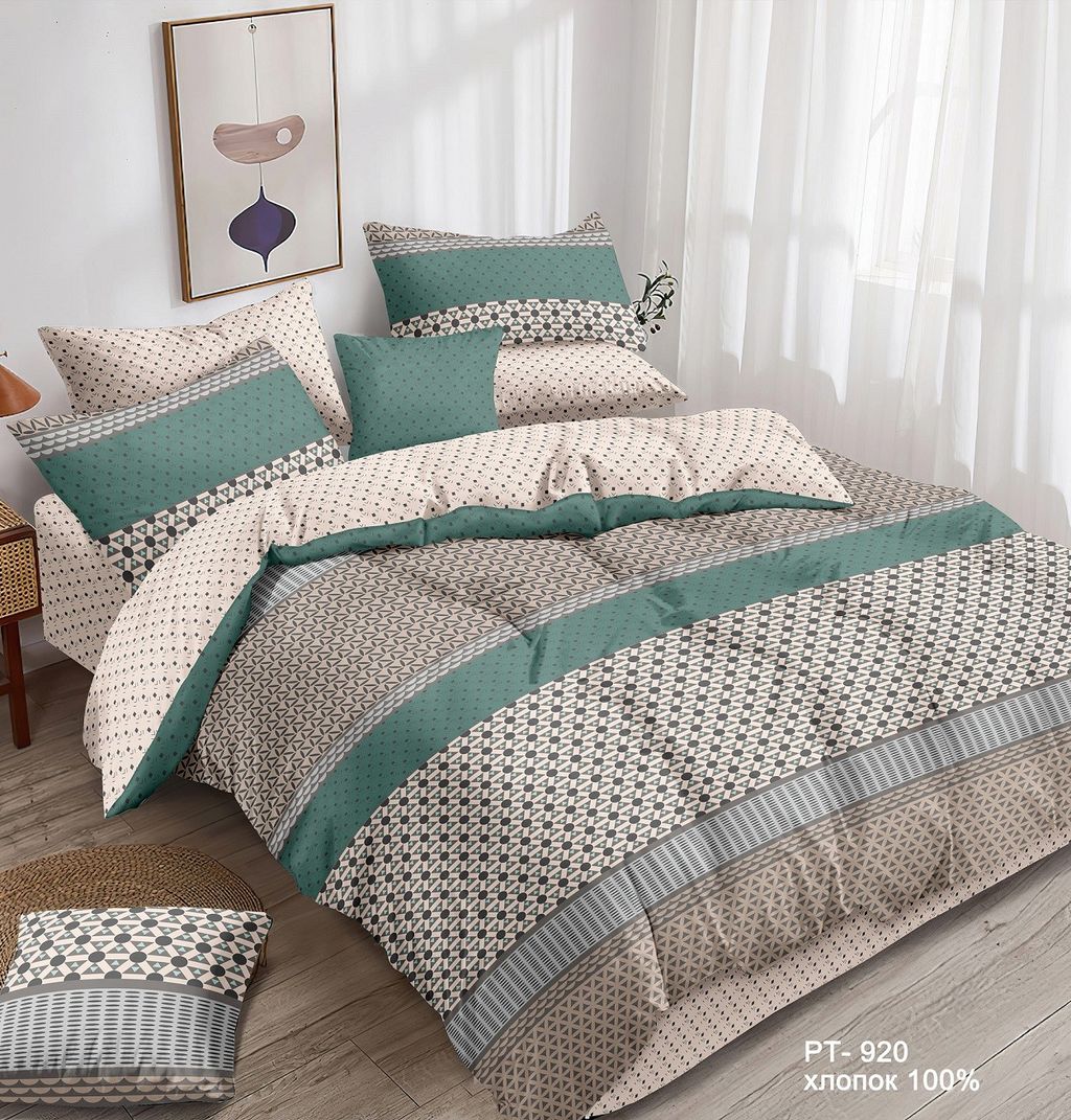 Постельное белье - Поплин Премиум 920 Равновесие 1,5-спальный - Luteks фото 2