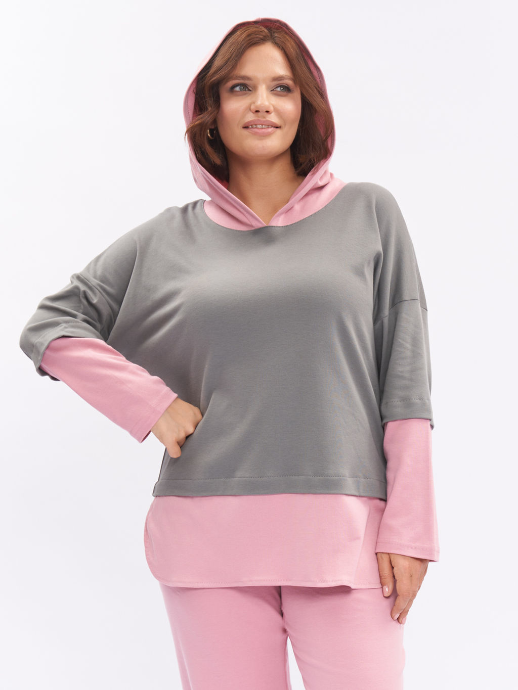 Худи тонкое HU00202GRY23 - Артесса фото 7