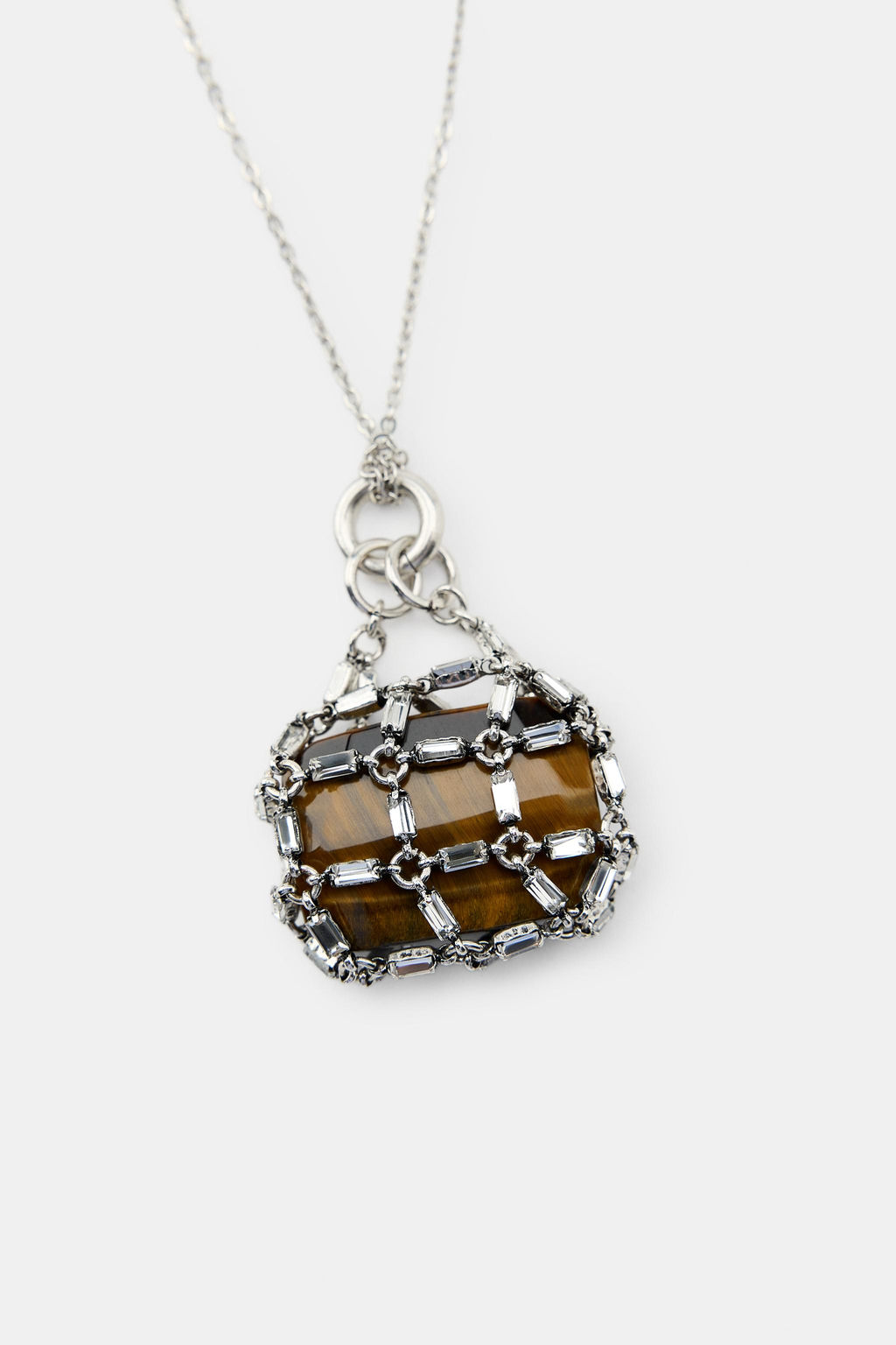 STONE JEWEL SACK NECKLACE - Zara фото 3