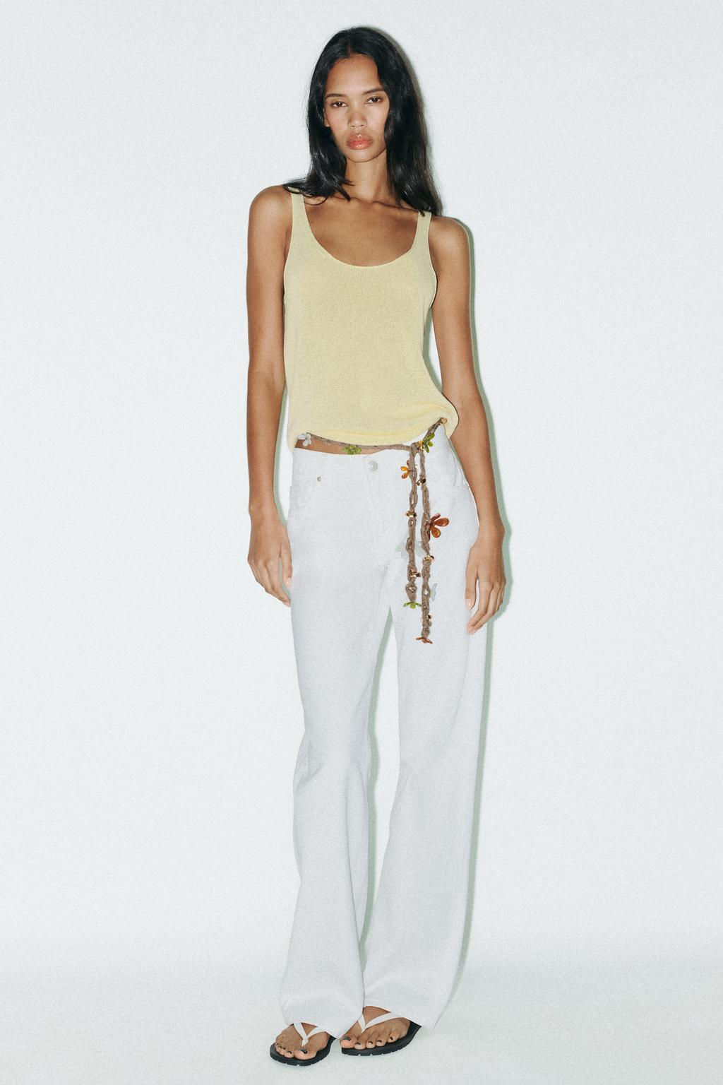 LINEN BLEND KNIT TOP - Zara фото 3