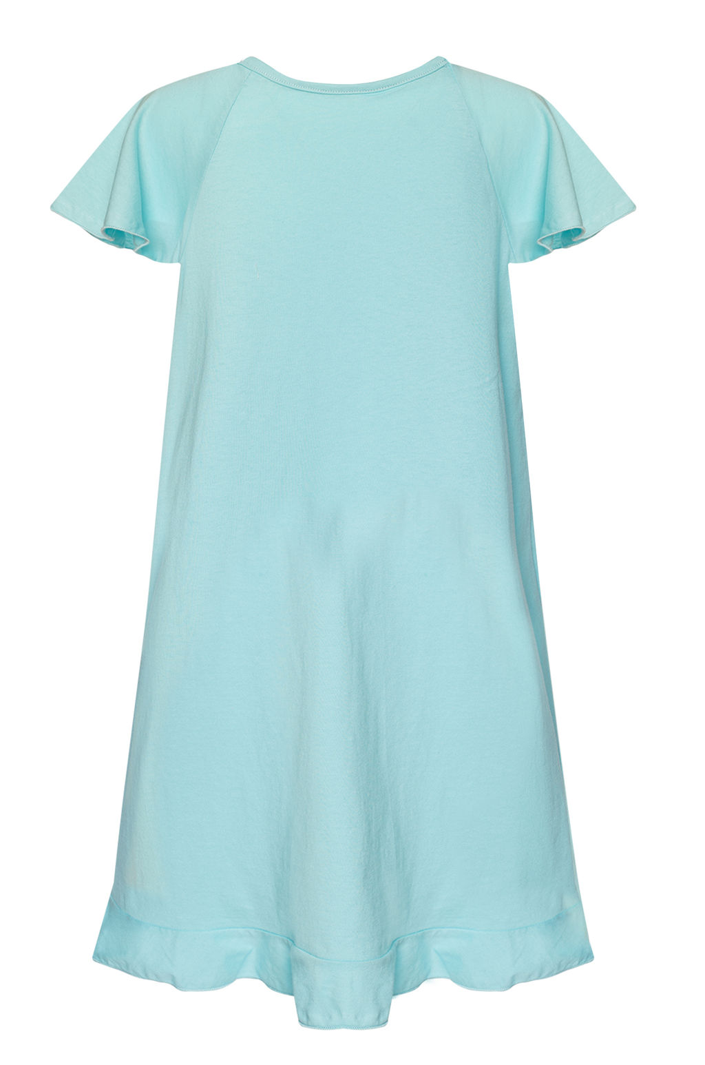 Сорочка детская бирюзовая с сердечками