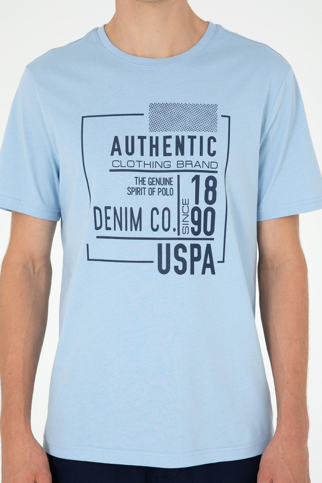 Мужская голубая футболка Неожиданная скидка в корзине - U.s. polo assn фото 6