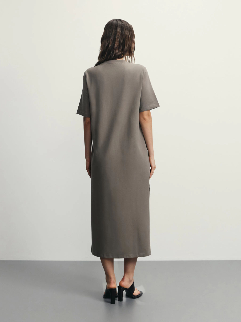 Платье-футболка из хлопка / Zarina  фото 4