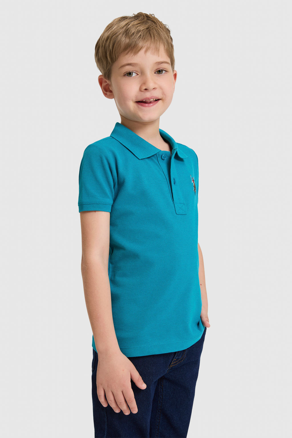 Erkek Гocuk Petrol Polo Yaka Basic TiЕГrt - U.s. polo assn фото 3