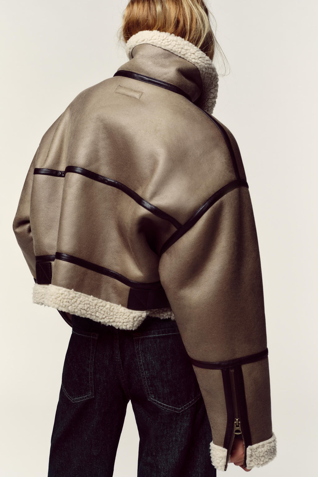 DOUBLE-FACED SHORT JACKET - Zara фото 7