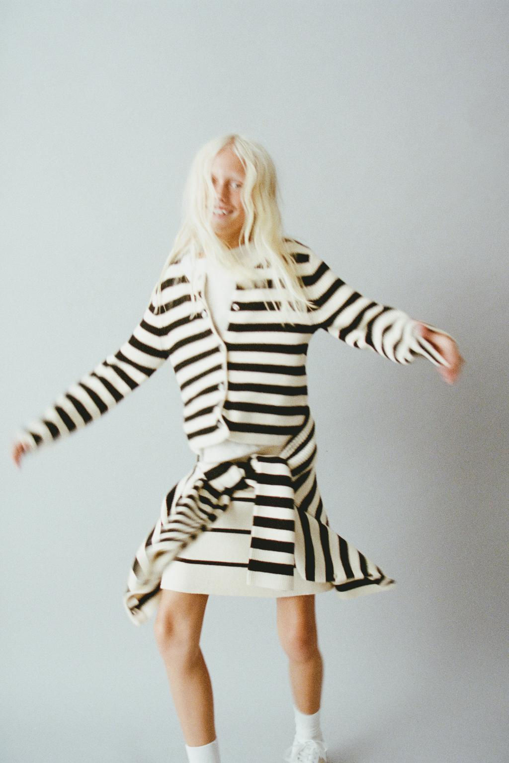 STRIPED KNIT SKIRT - Zara фото 2