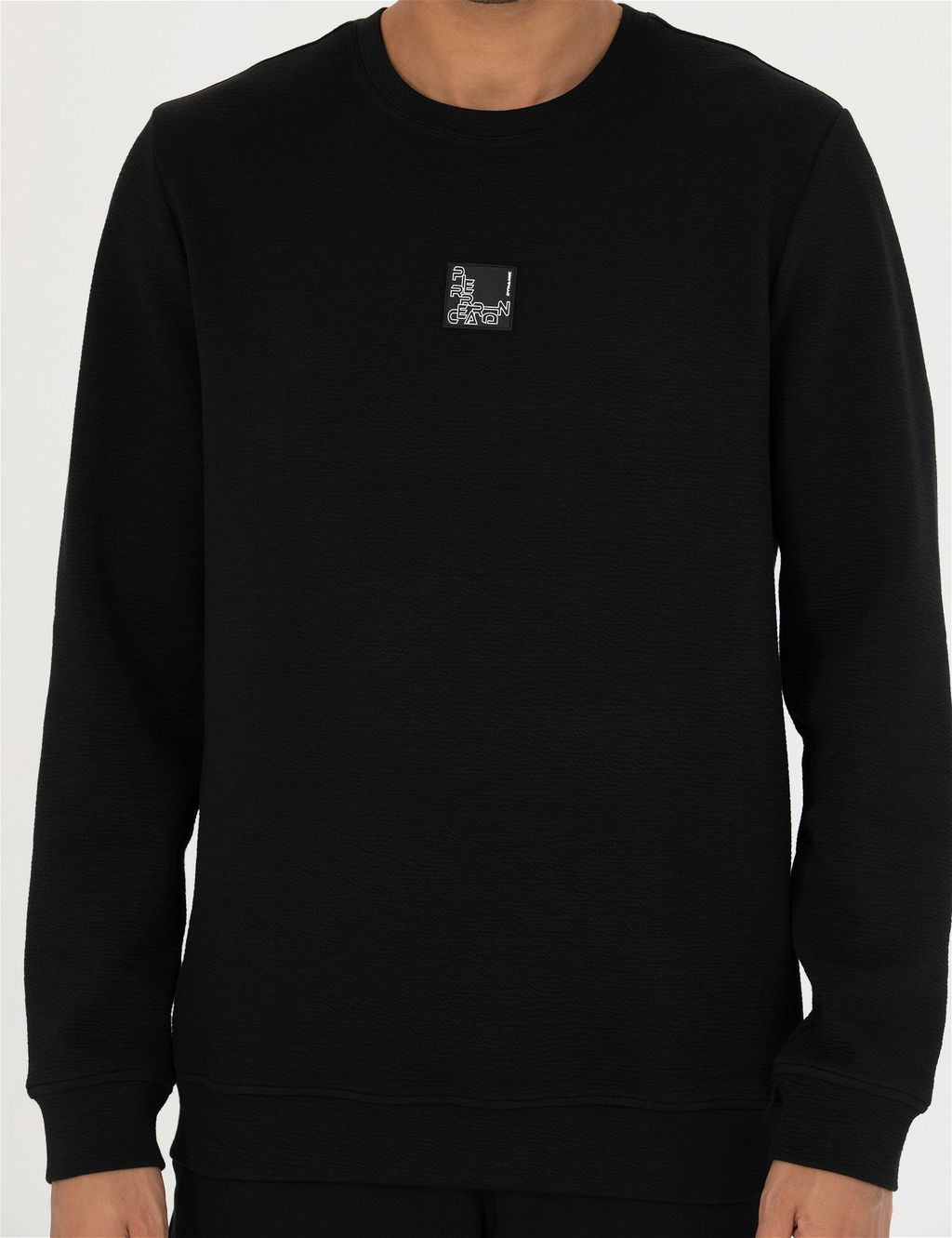 Siyah Regular Fit Sweatshirt