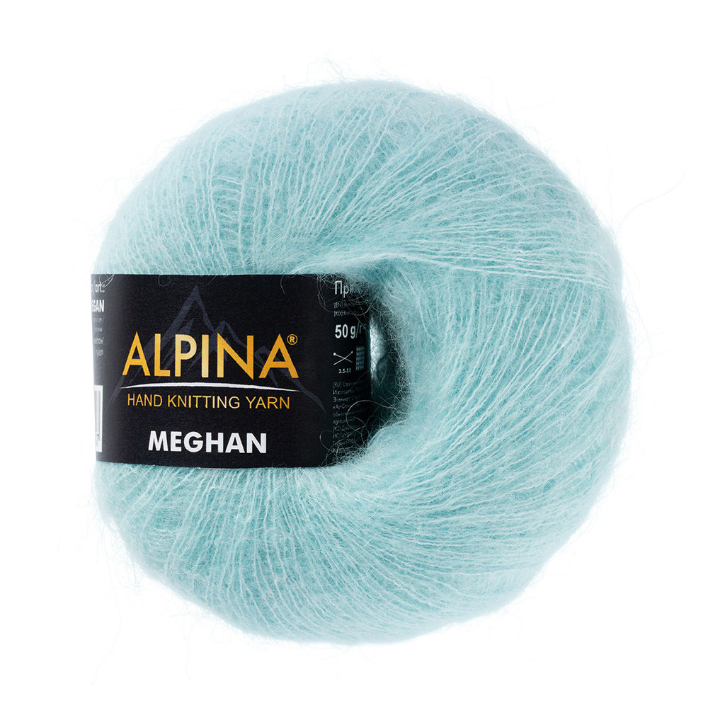 Пряжа ALPINA MEGHAN 73% кид мохер, 27% нейлон 4 шт. х 50 г 390 м 10 м