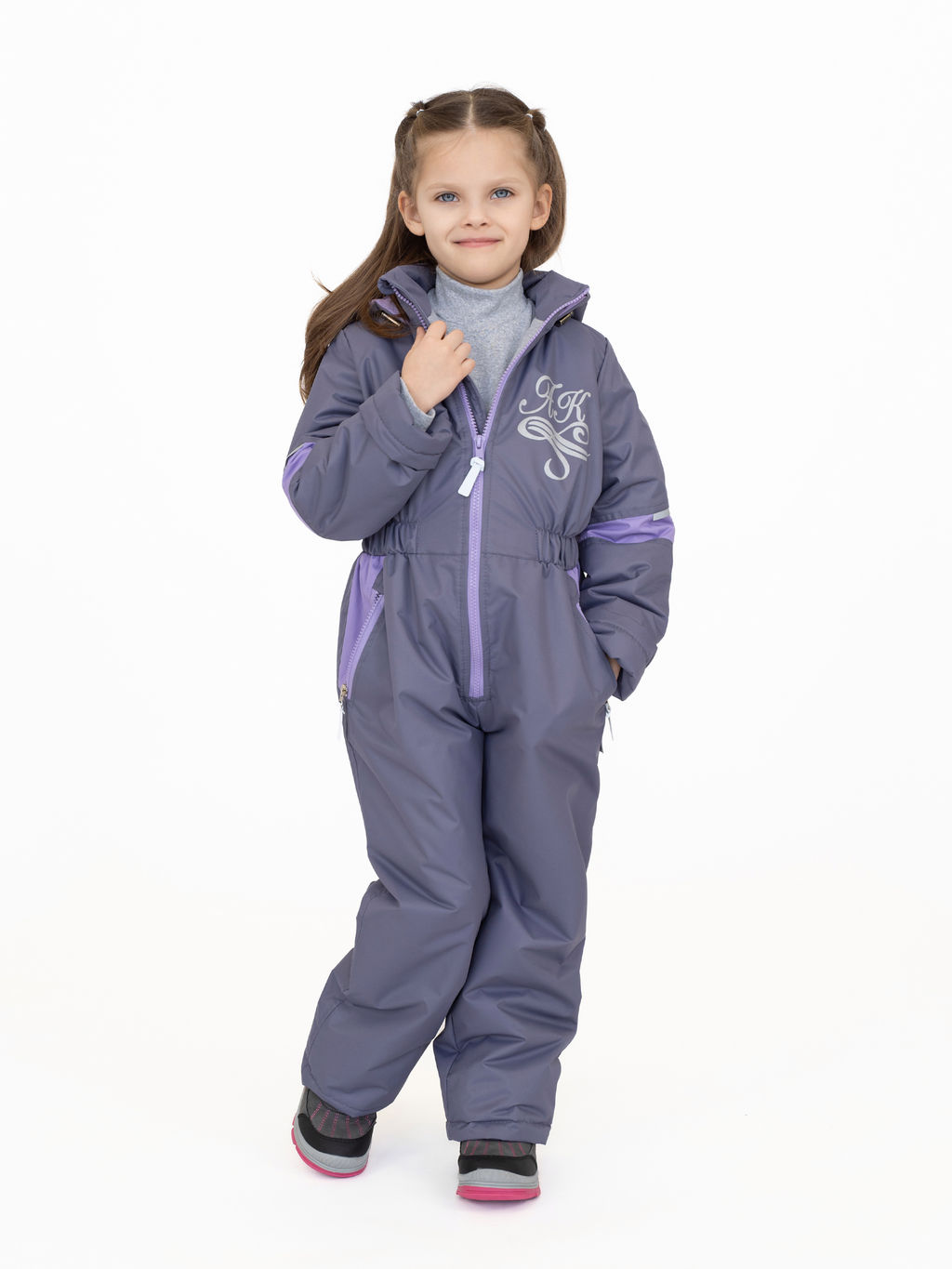 Комбинезон демисезонный сирень 30-041/2 (92)