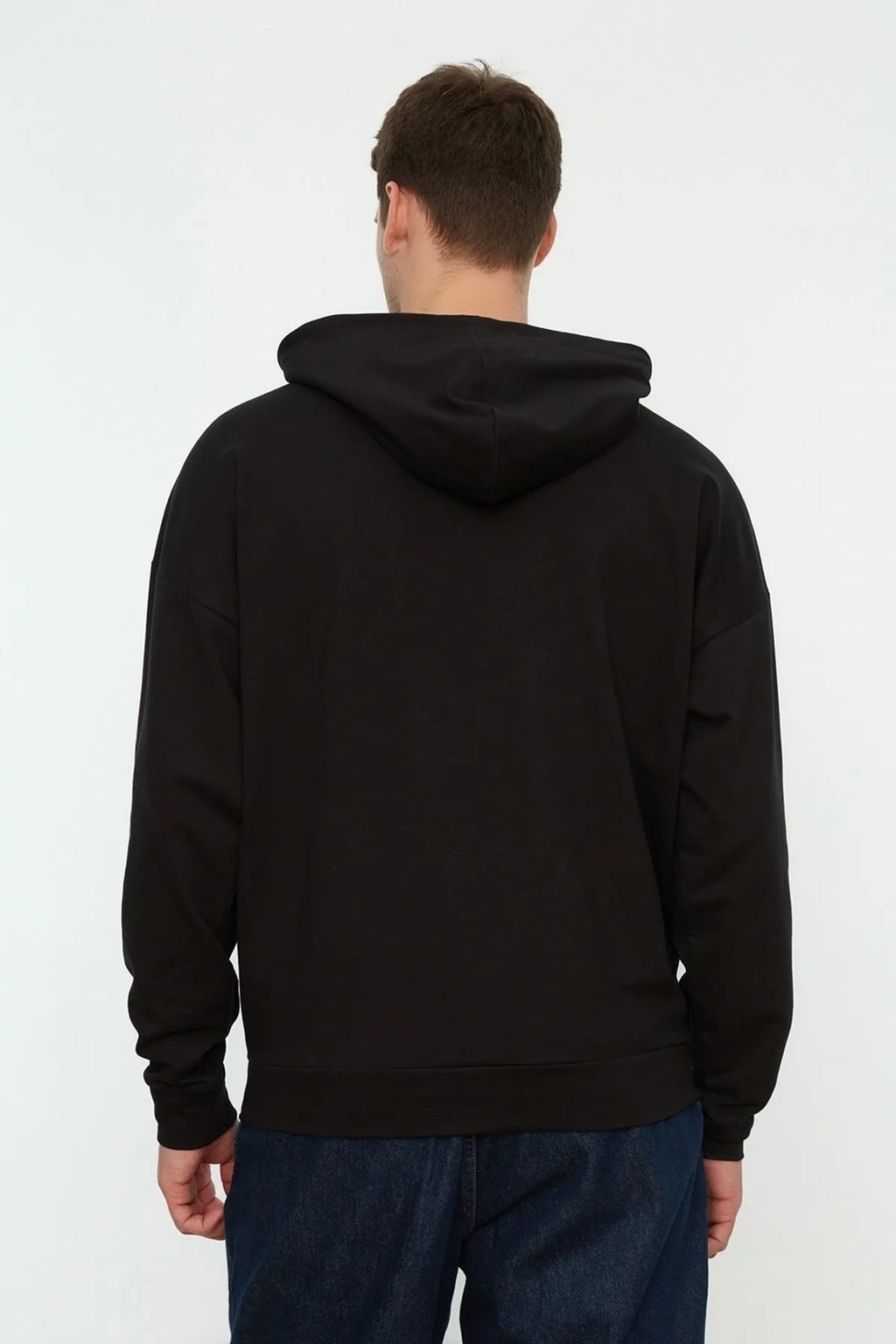 TRENDYOL MAN Bordo Kapusonlu Oversize/Genis Kesim Uzun Kol Etiketli Sweatshirt TMNSS21SW0221 - Trendyolmilla фото 7
