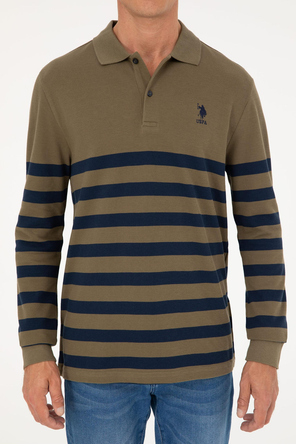 U. S. Polo Assn / Мужской свитшот цвета хаки - U.s. polo assn фото 6