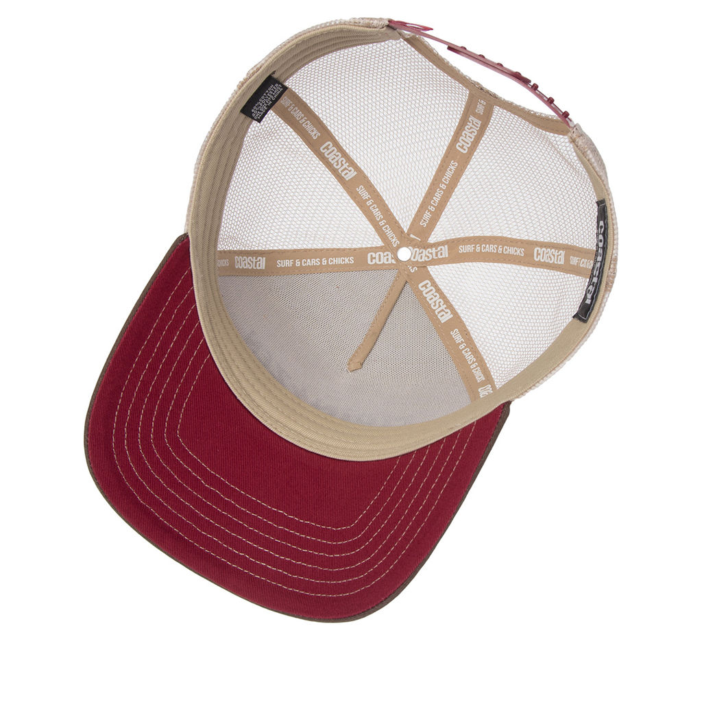 Бейсболка COASTAL арт. HFT Moinzen (коричневый / белый) фото 2