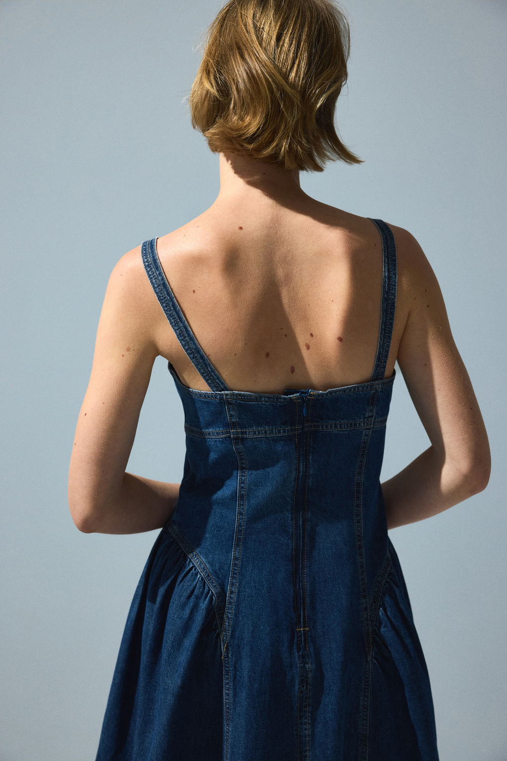Vestido denim con falda acampanada - H&m фото 5