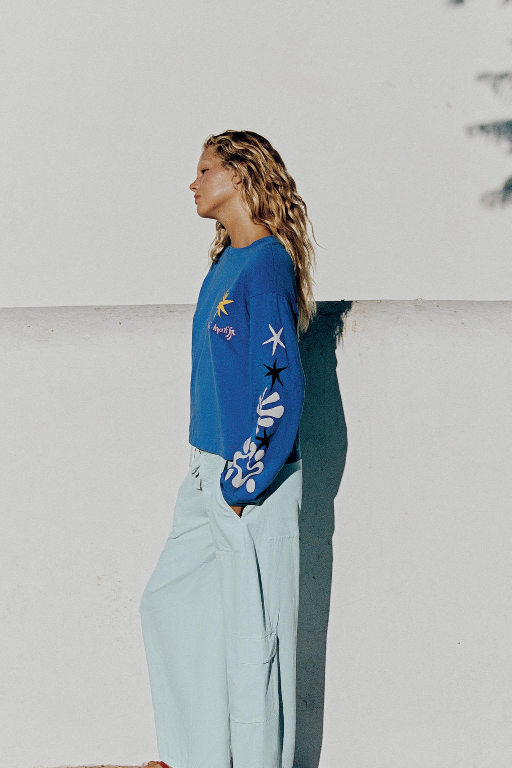 CAMISETA LAVADA HENRI MATISSE / Azul - Zara фото 3