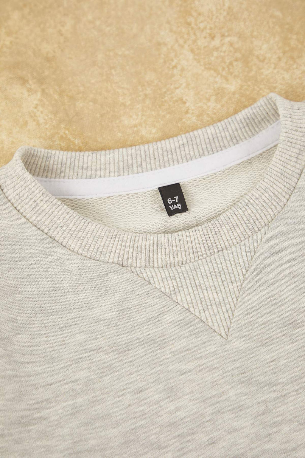 Kar Melanj K?z Cocuk Animal Bask?l? Bisiklet Yaka Regular Orme Sweatshirt TKDAW26SW00050 - Trendyolmilla фото 3