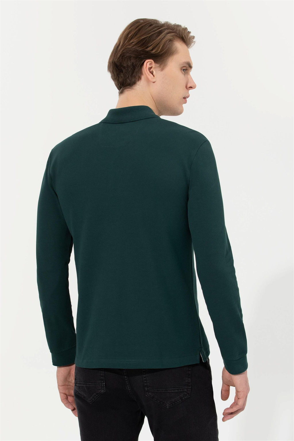 Мужской темно-зеленый базовый свитшот Неожиданная скидка в корзине - U.s. polo assn фото 5