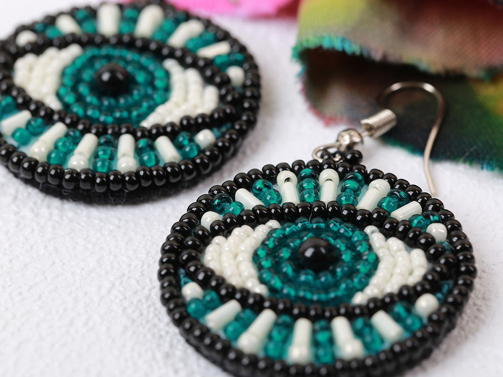 Klart набор для вышивания 10-508 Серьги. Глаза 3.5 х 3.5 см