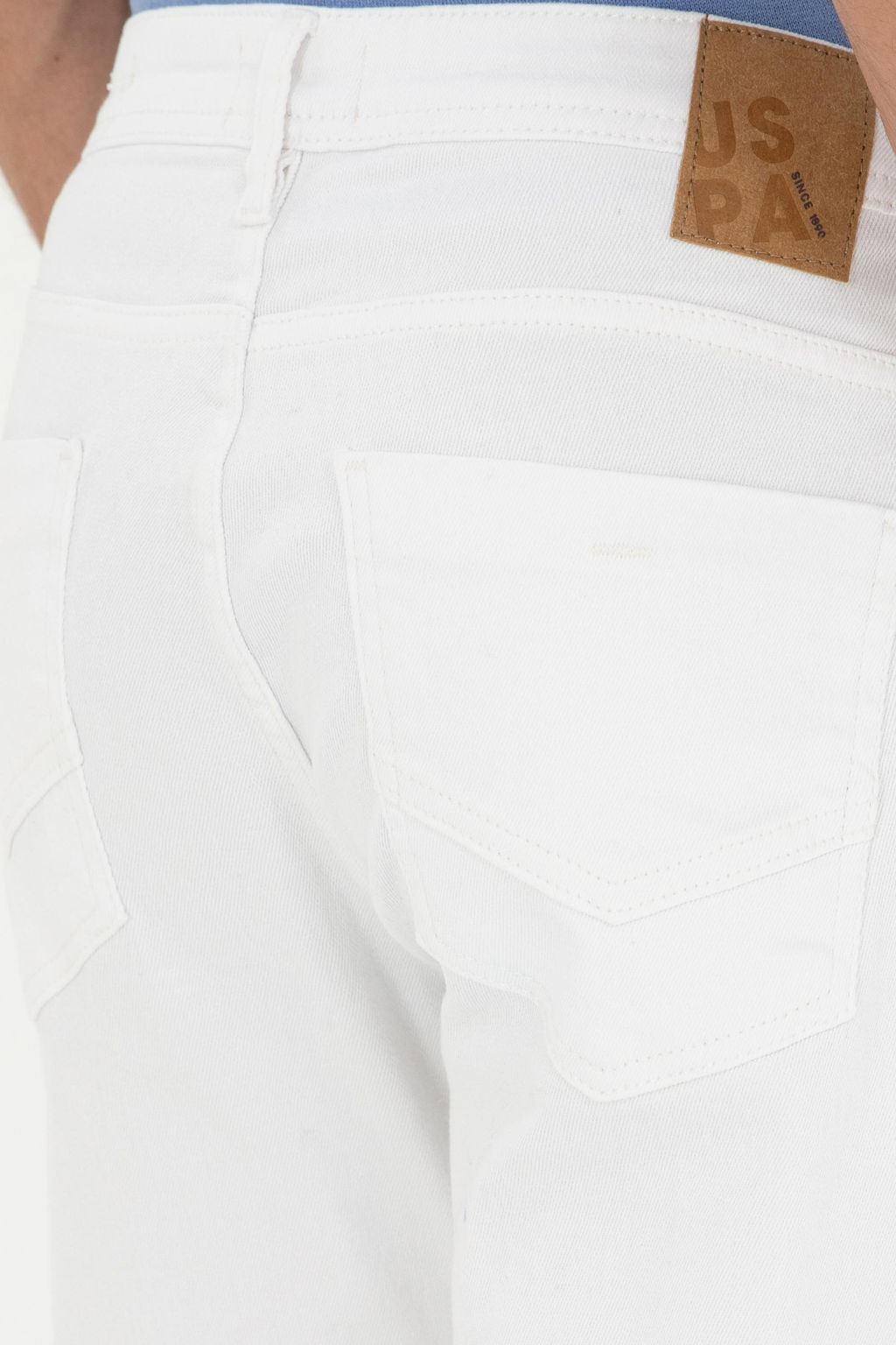 Мужские белые джинсовые брюки - U.s. polo assn фото 6