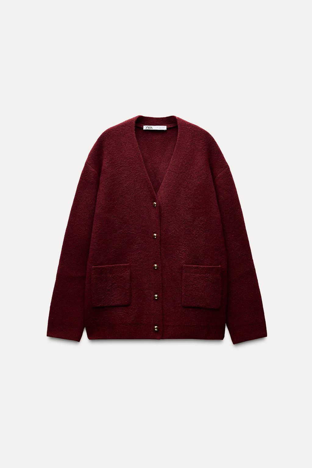 PLAIN KNIT CARDIGAN - Zara фото 6