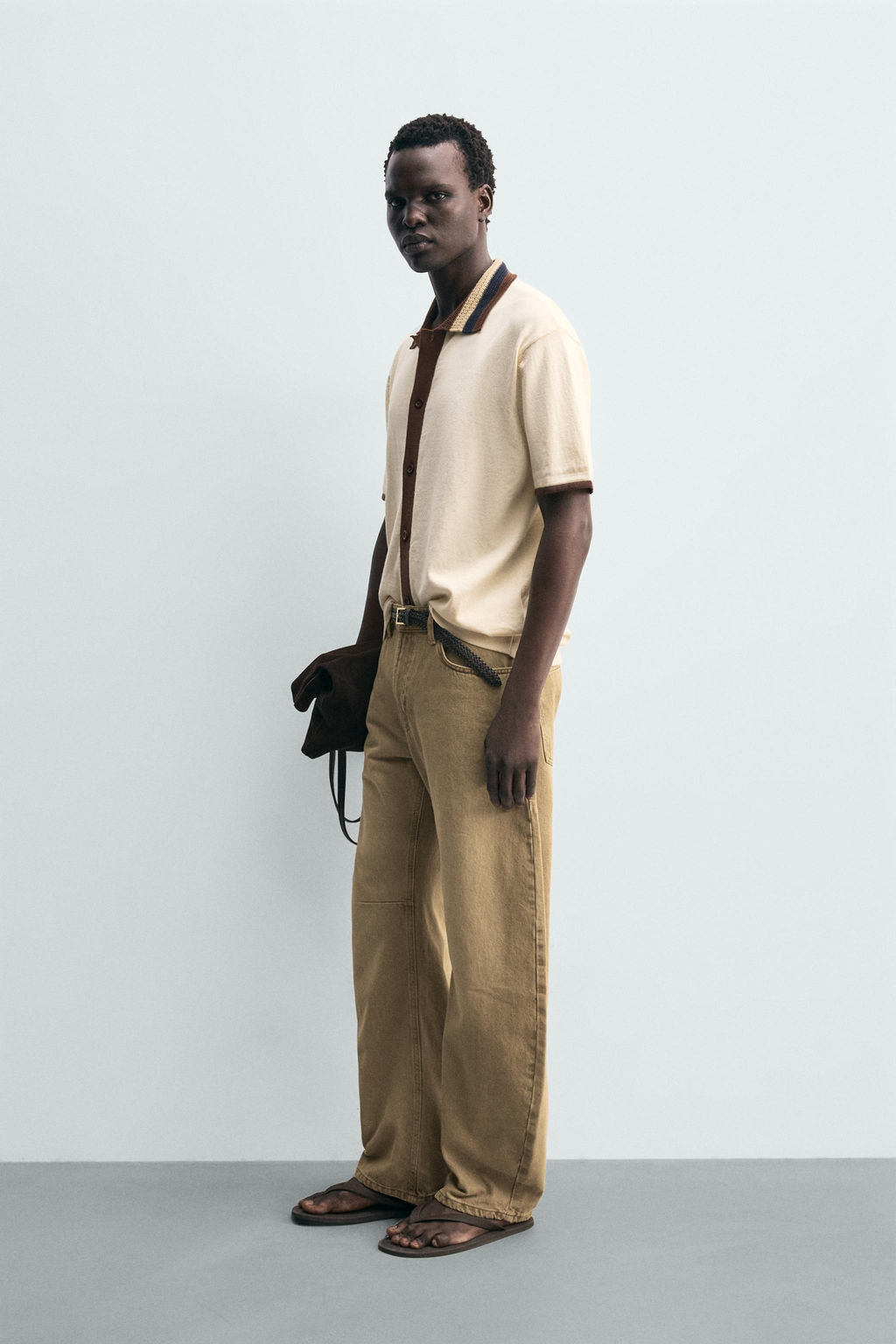 CONTRAST KNIT SHIRT - Zara фото 4