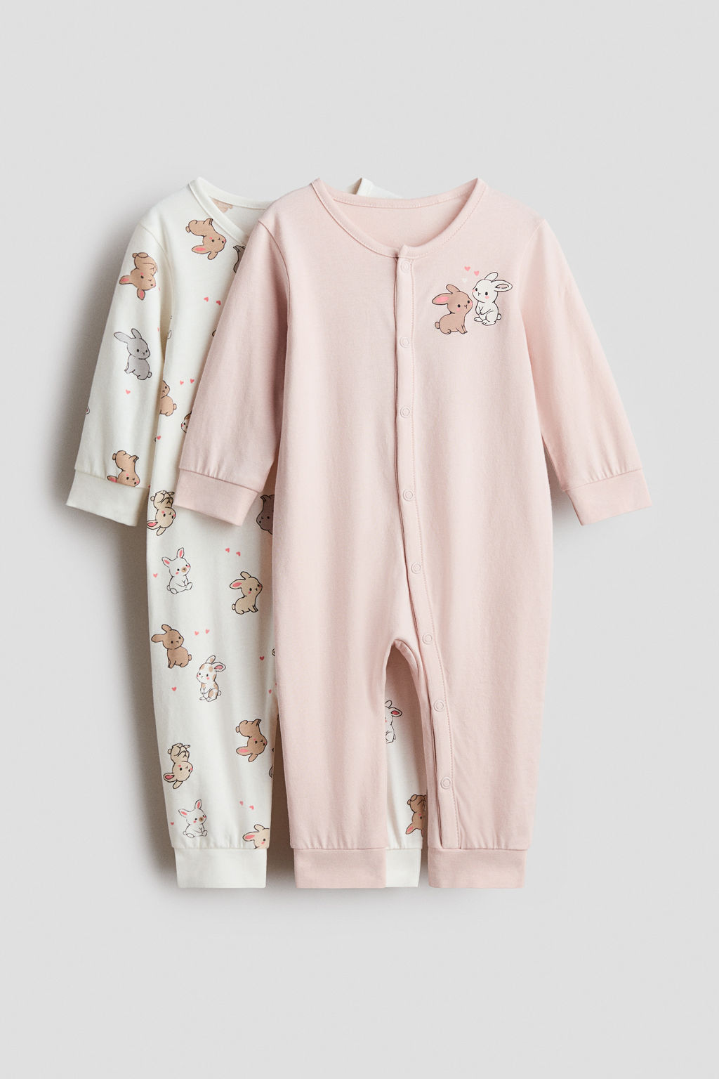 Pack de 2 pijamas enteros en algod?n